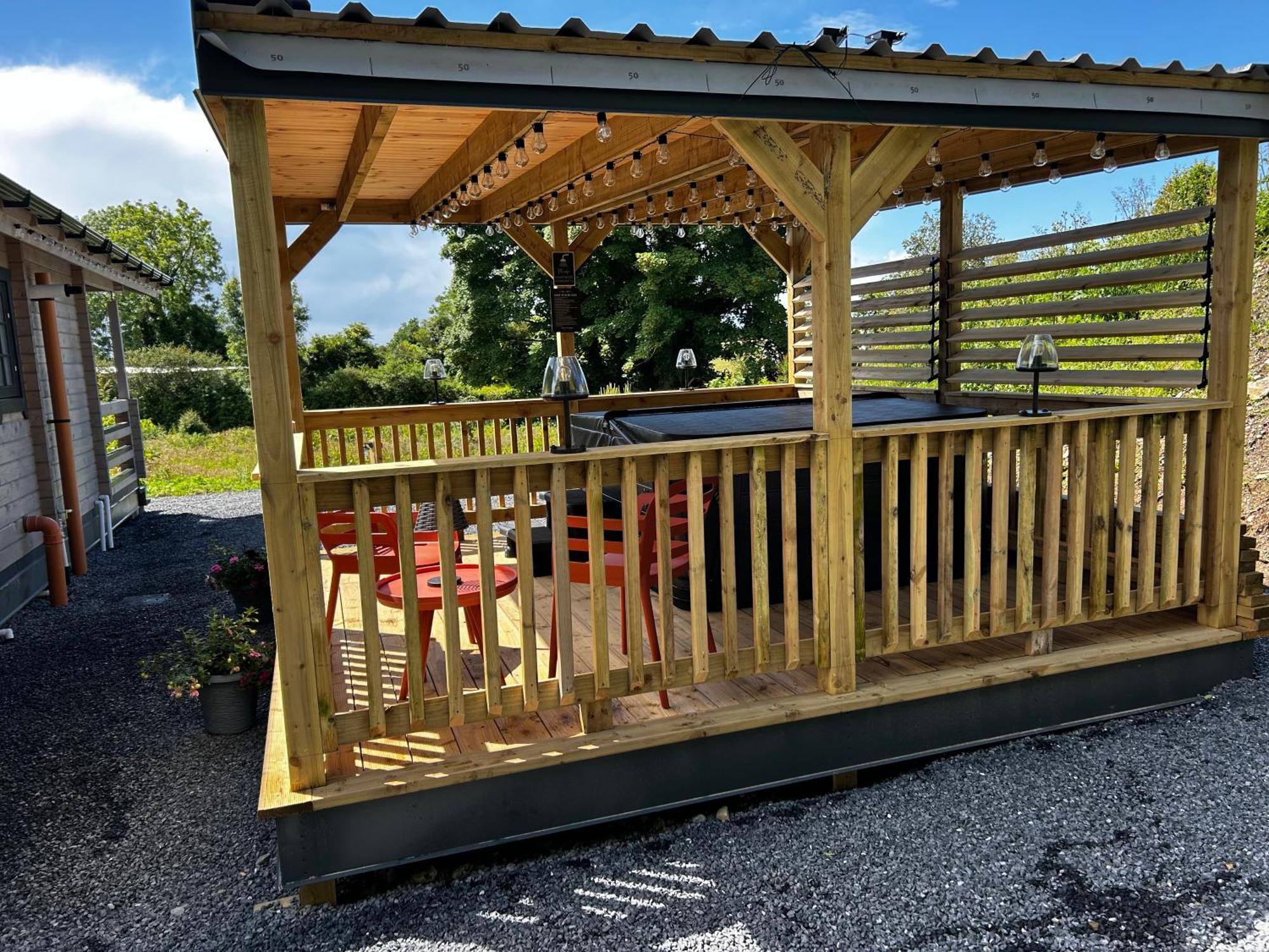 Little Rock Retreat Log Cabin With Hot Tub Castletown Gheoghegan Extérieur photo
